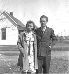Ben and Margrette Ramsey Johnson on their wedding day