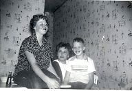 Sheila, Margrette and Tony Johnson